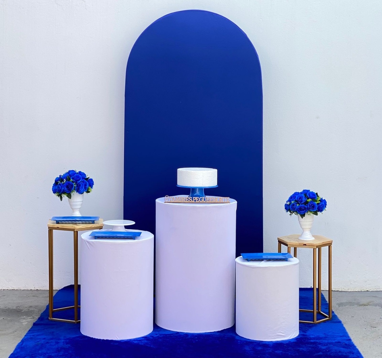Romano Adulto Azul Escuro E Branco - Kit 2  - tamirespegueemonte