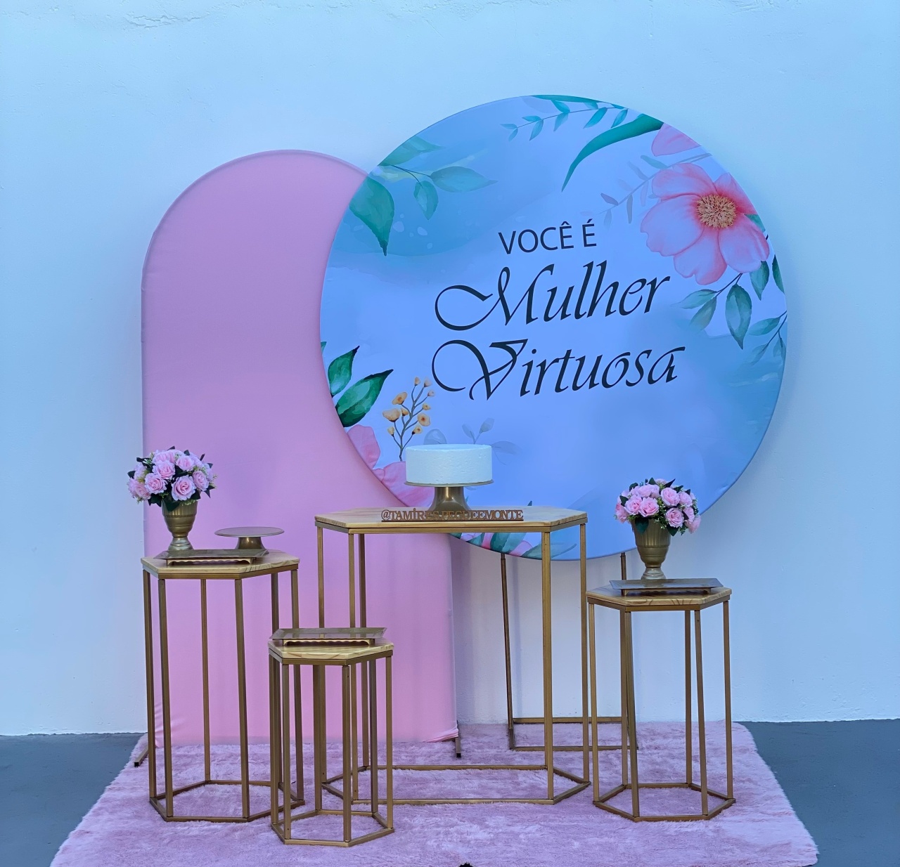 Mulher Virtuosa Kit 3 ( Painel Rosa Claro) - tamirespegueemonte