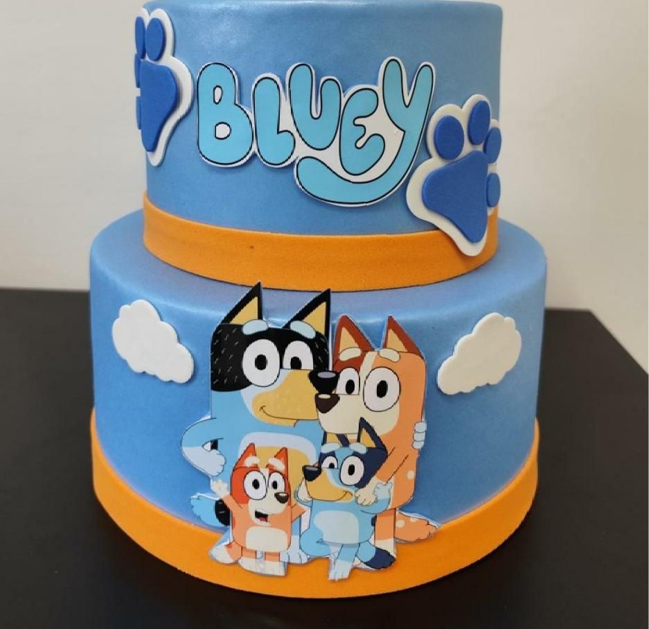 Bolo Fake - Bluey - tamirespegueemonte