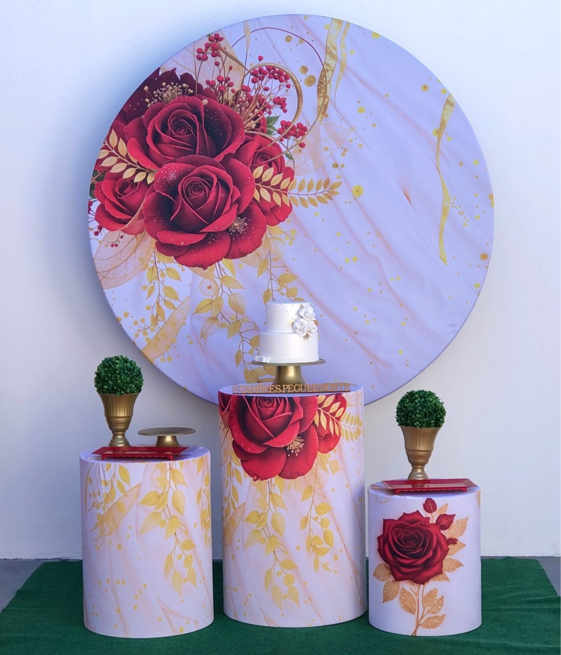 Floral Vermelho - Kit 1 - tamirespegueemonte