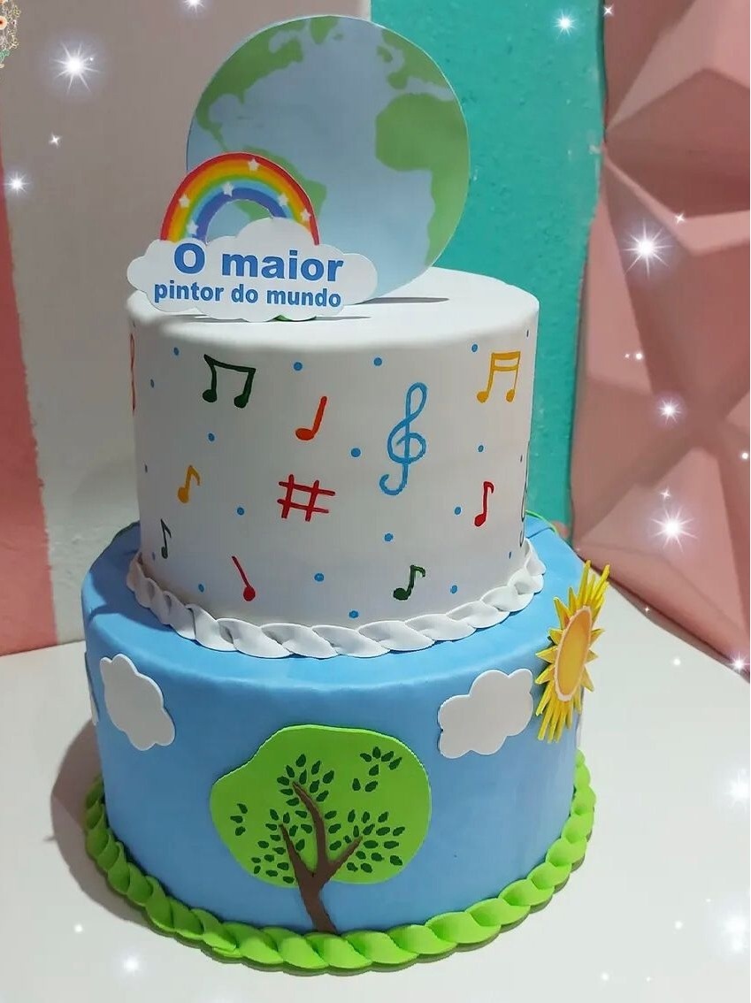 Bolo Fake - O Maior Pintor Do Mundo - tamirespegueemonte