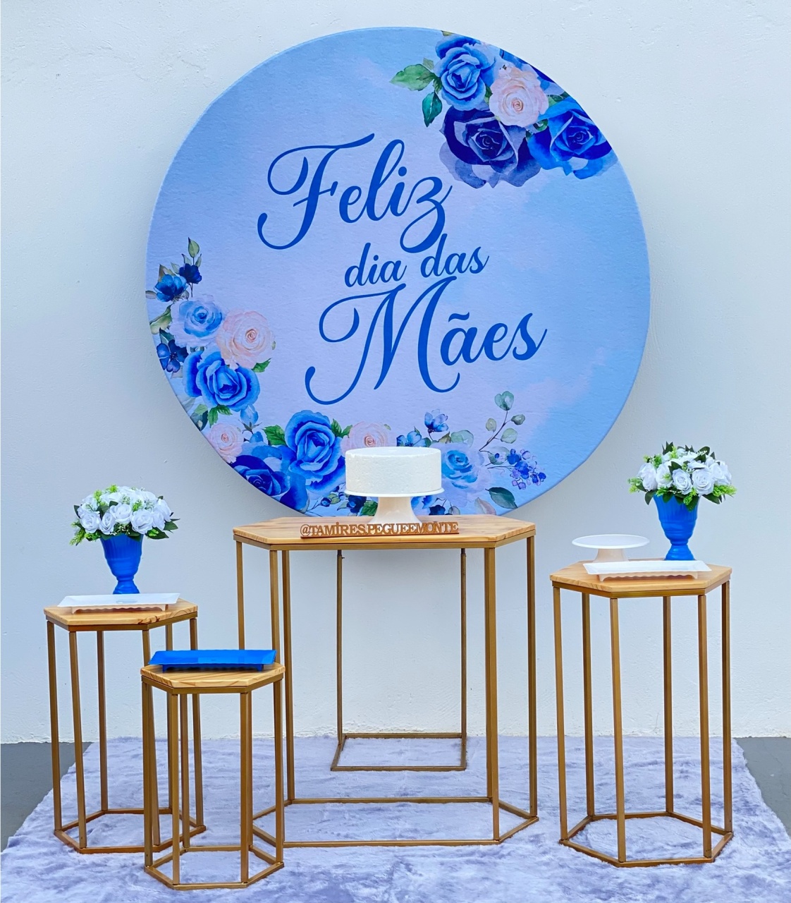 Dia das Mães - Flores Azuis Kit 2 - tamirespegueemonte