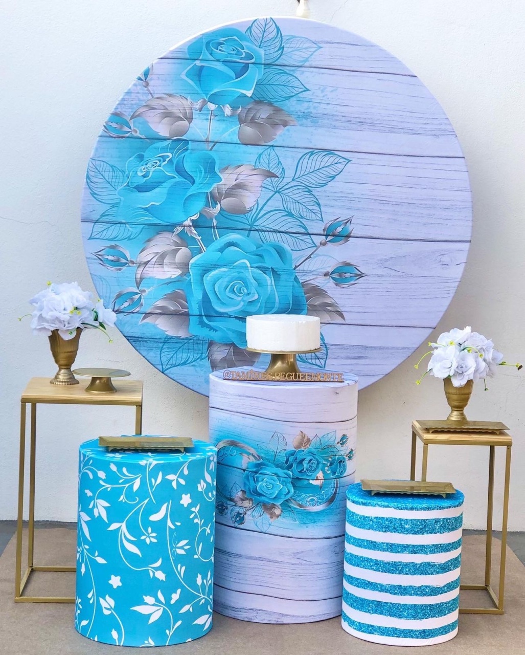 Floral Azul - Kit 2 - tamirespegueemonte