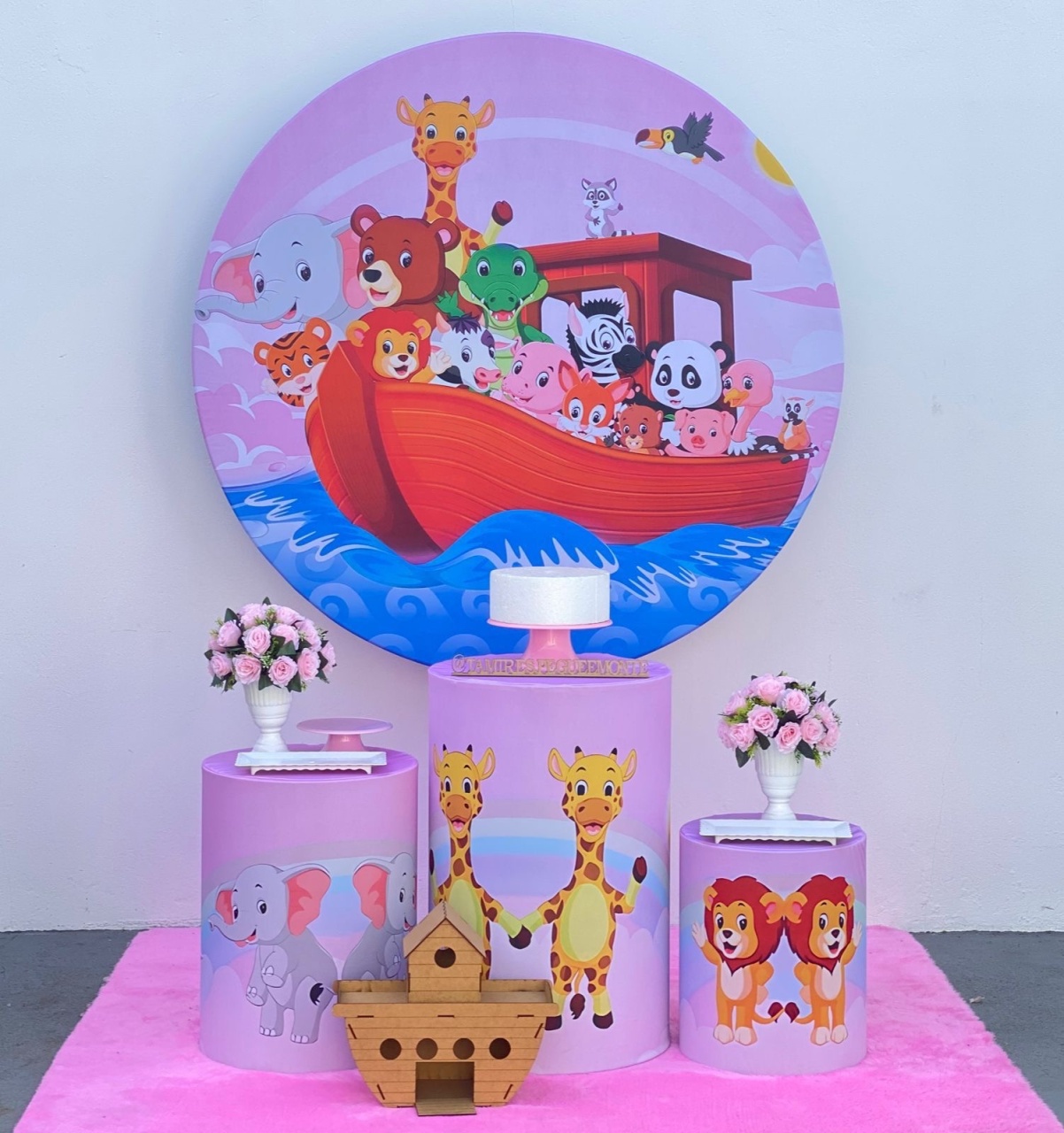 Arca de Noé Rosa - Kit 1 - tamirespegueemonte