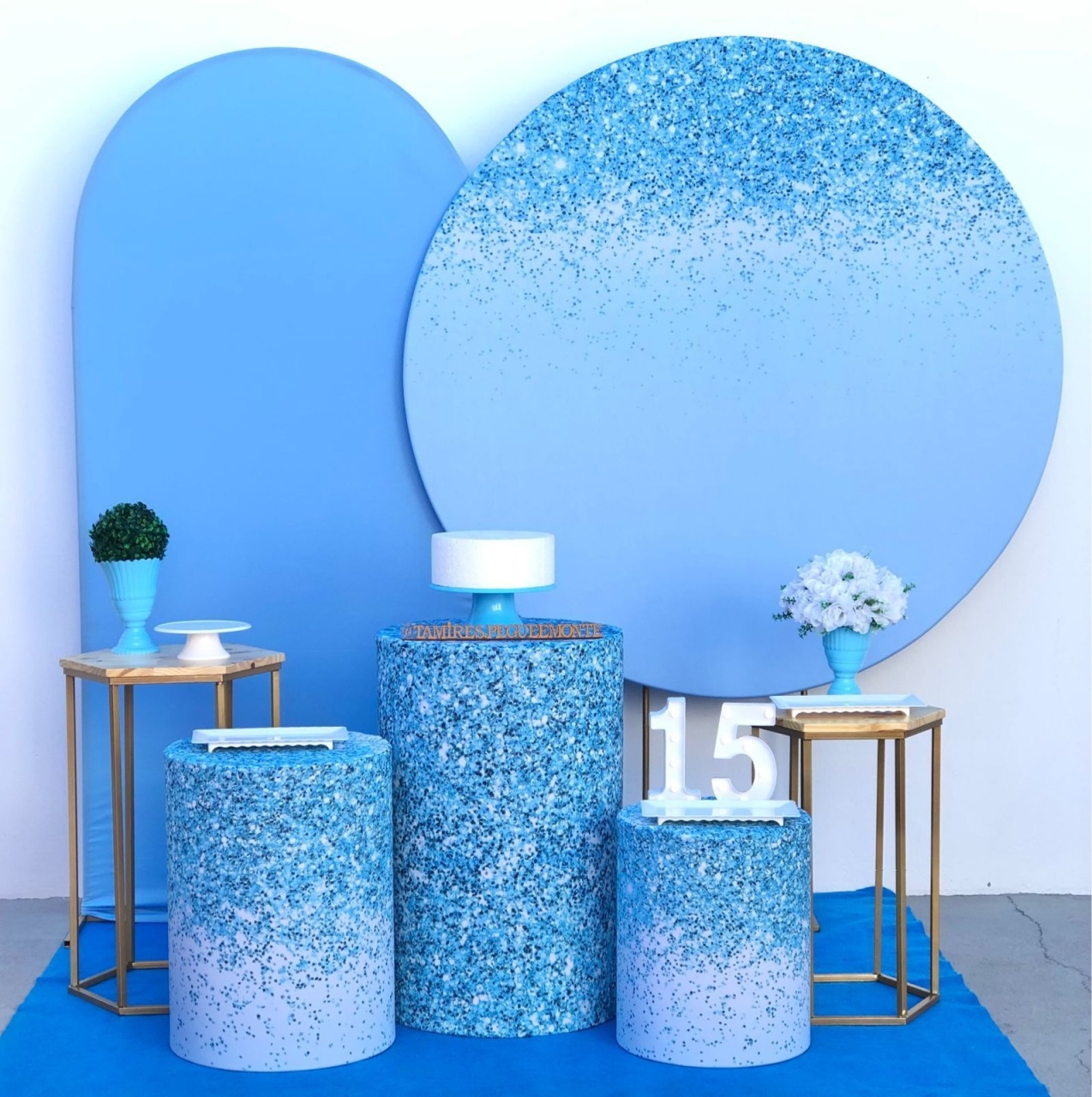 Azul Efeito Glitter Kit 3 - tamirespegueemonte