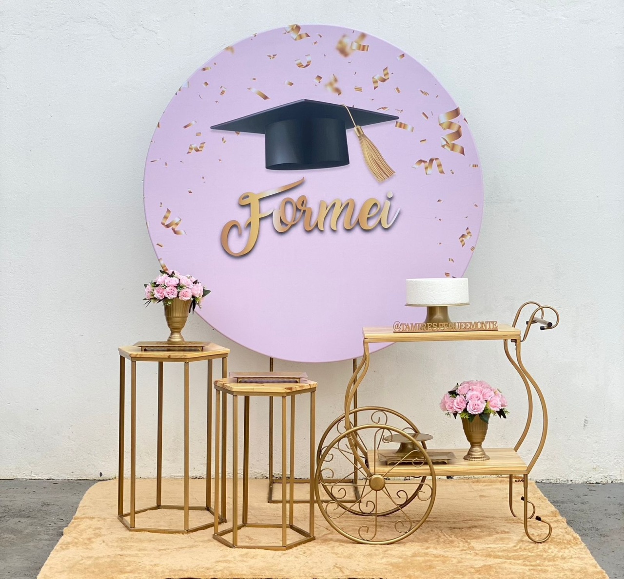Formei Rosa - Kit 2  (Carrinho de Chà) - tamirespegueemonte