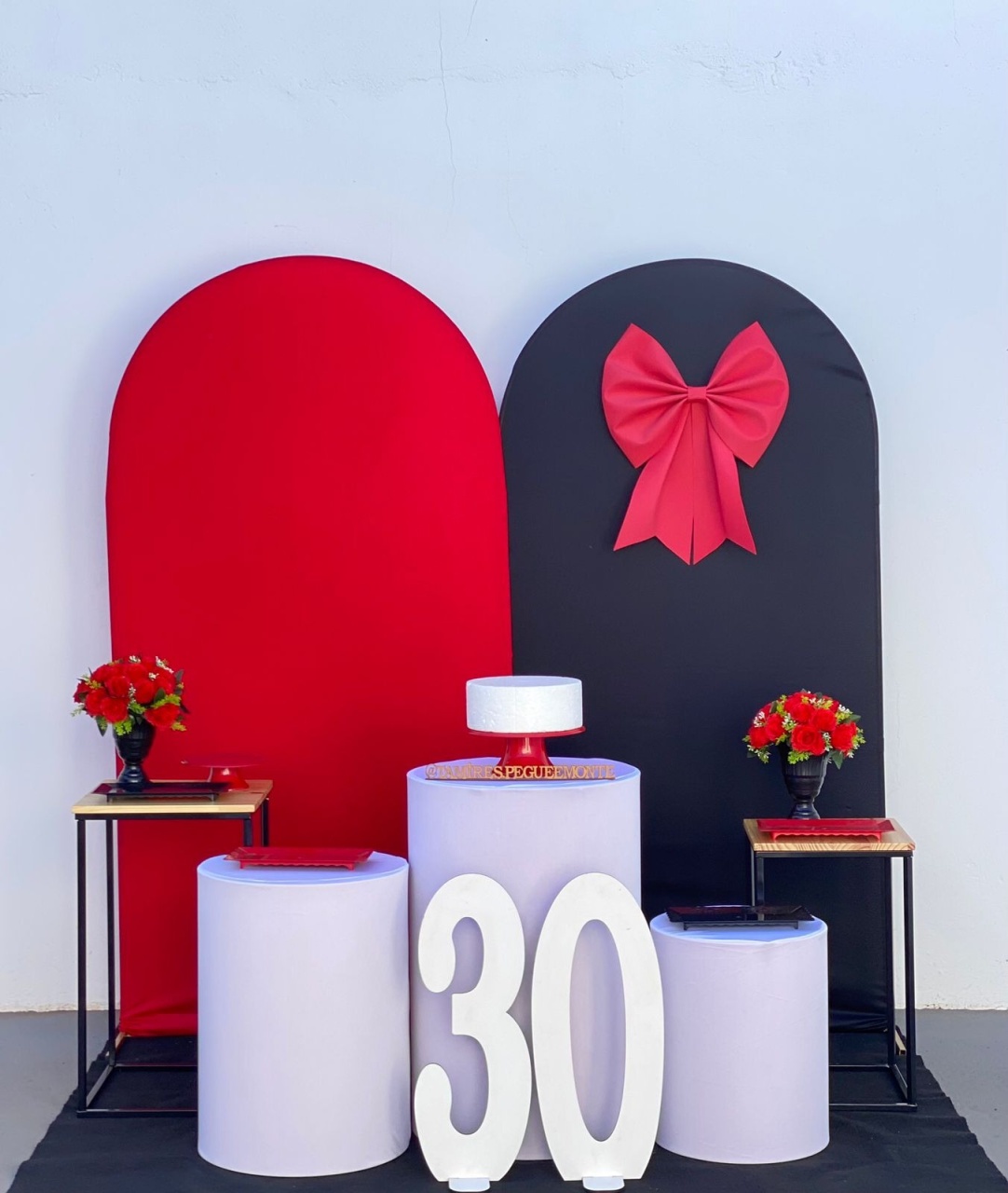 Romano Vermelho E Preto Laço Kit 3  - tamirespegueemonte
