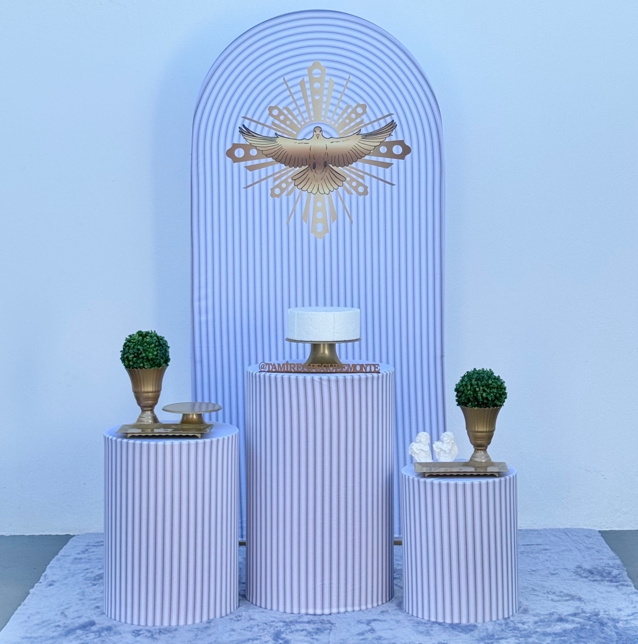 Batizado Branco Espírito Santo Kit 1  - tamirespegueemonte