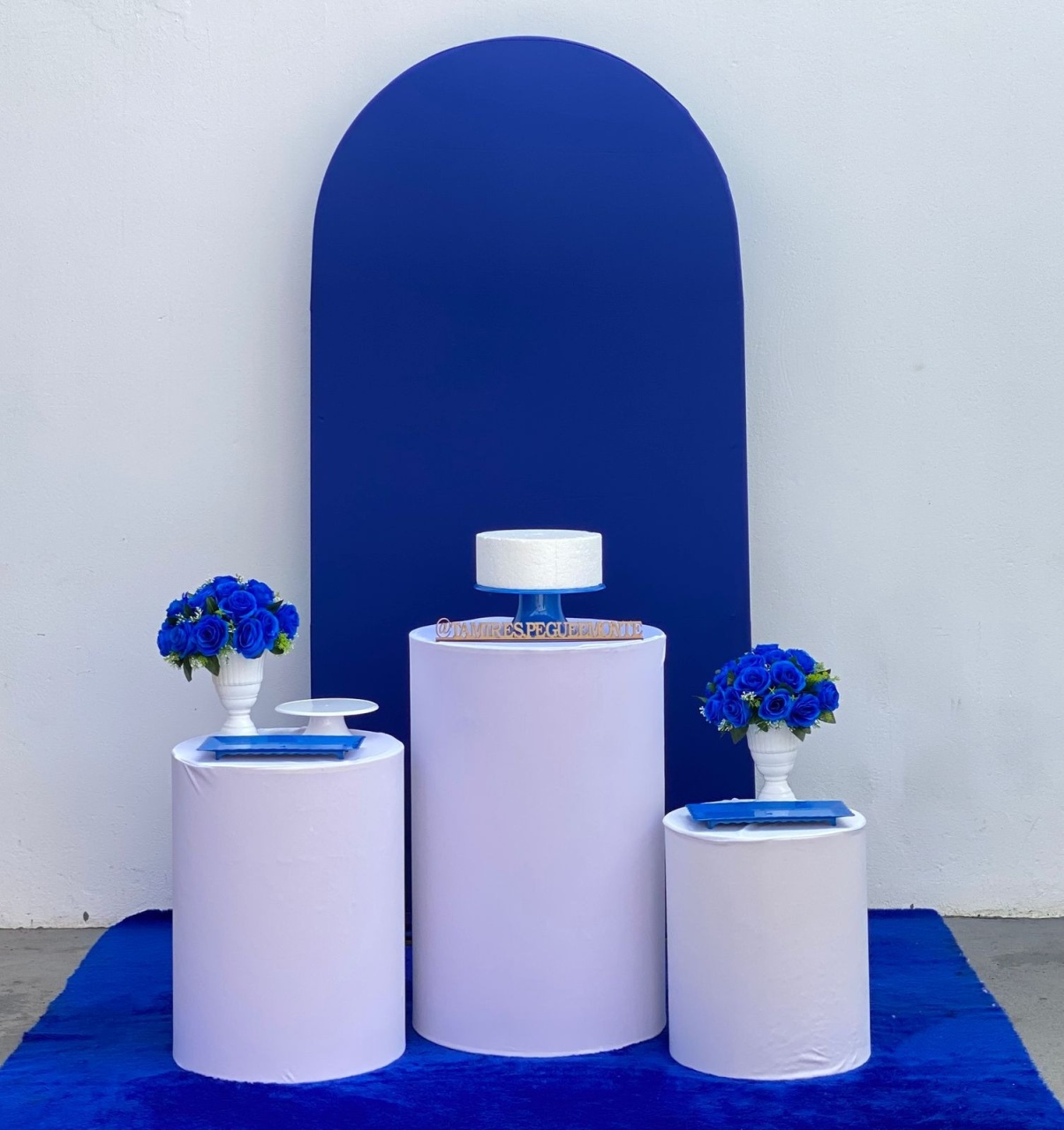 Romano Adulto Azul Escuro E Branco - Kit 1 - tamirespegueemonte