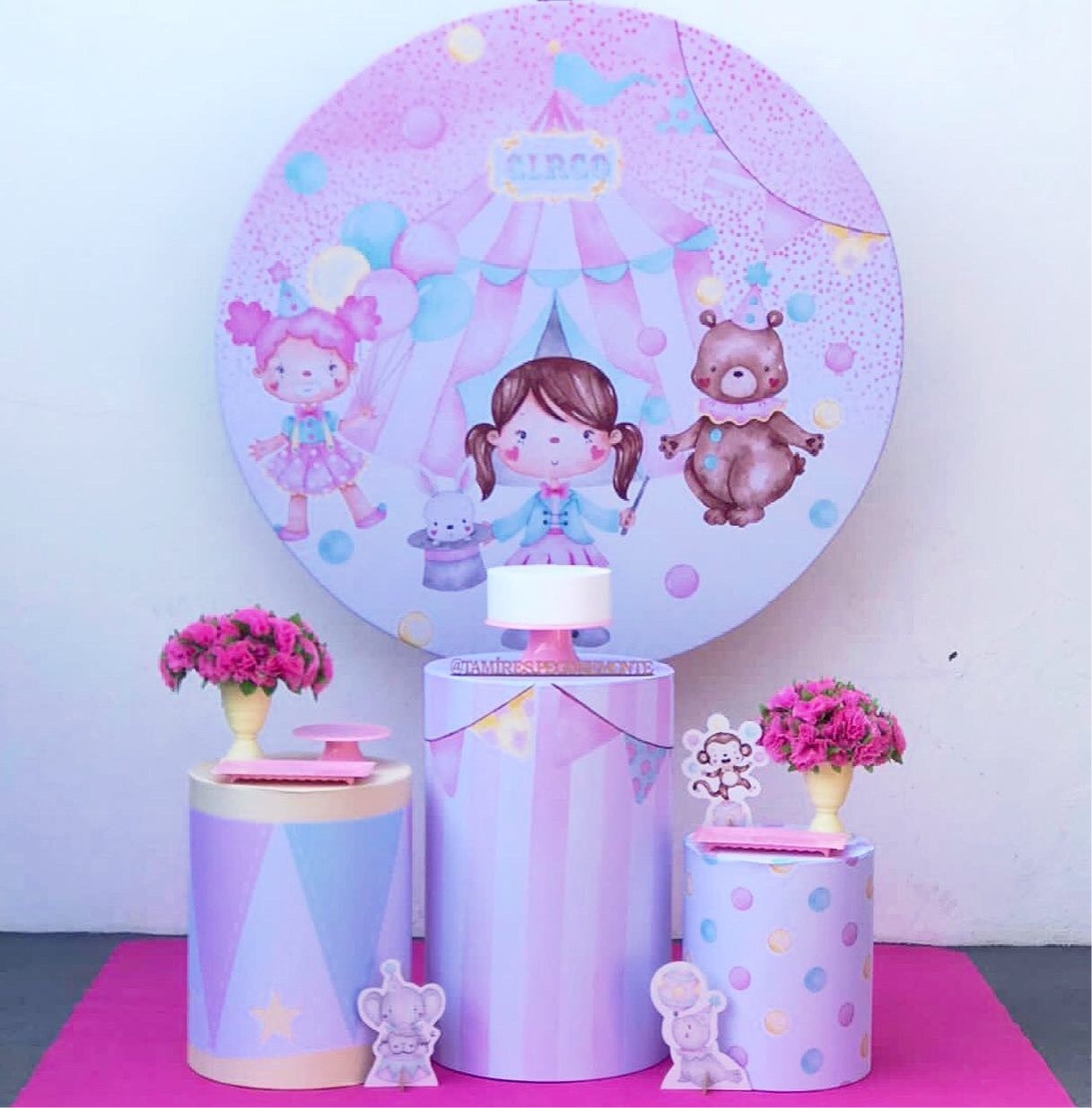 Circo Rosa - Kit 1 - tamirespegueemonte