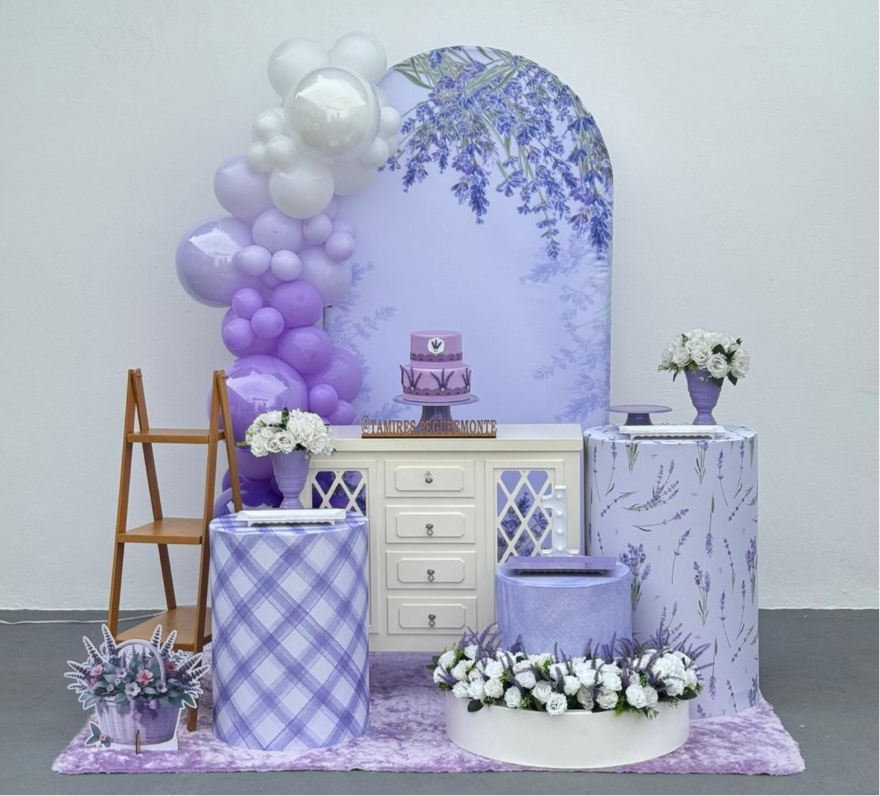 Jardim de Lavanda - Kit 2 + Balões - tamirespegueemonte