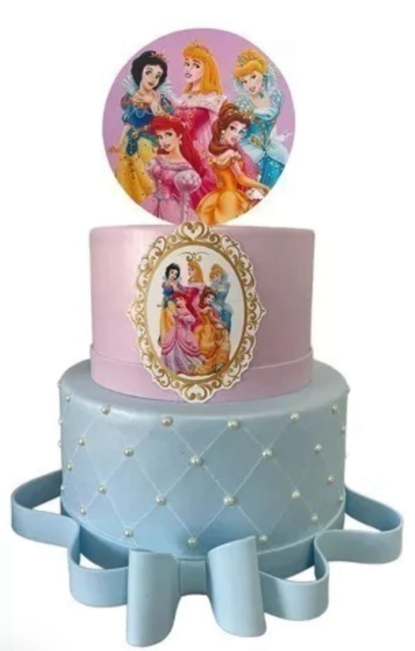 Bolo Fake - Princesas da Disney - tamirespegueemonte