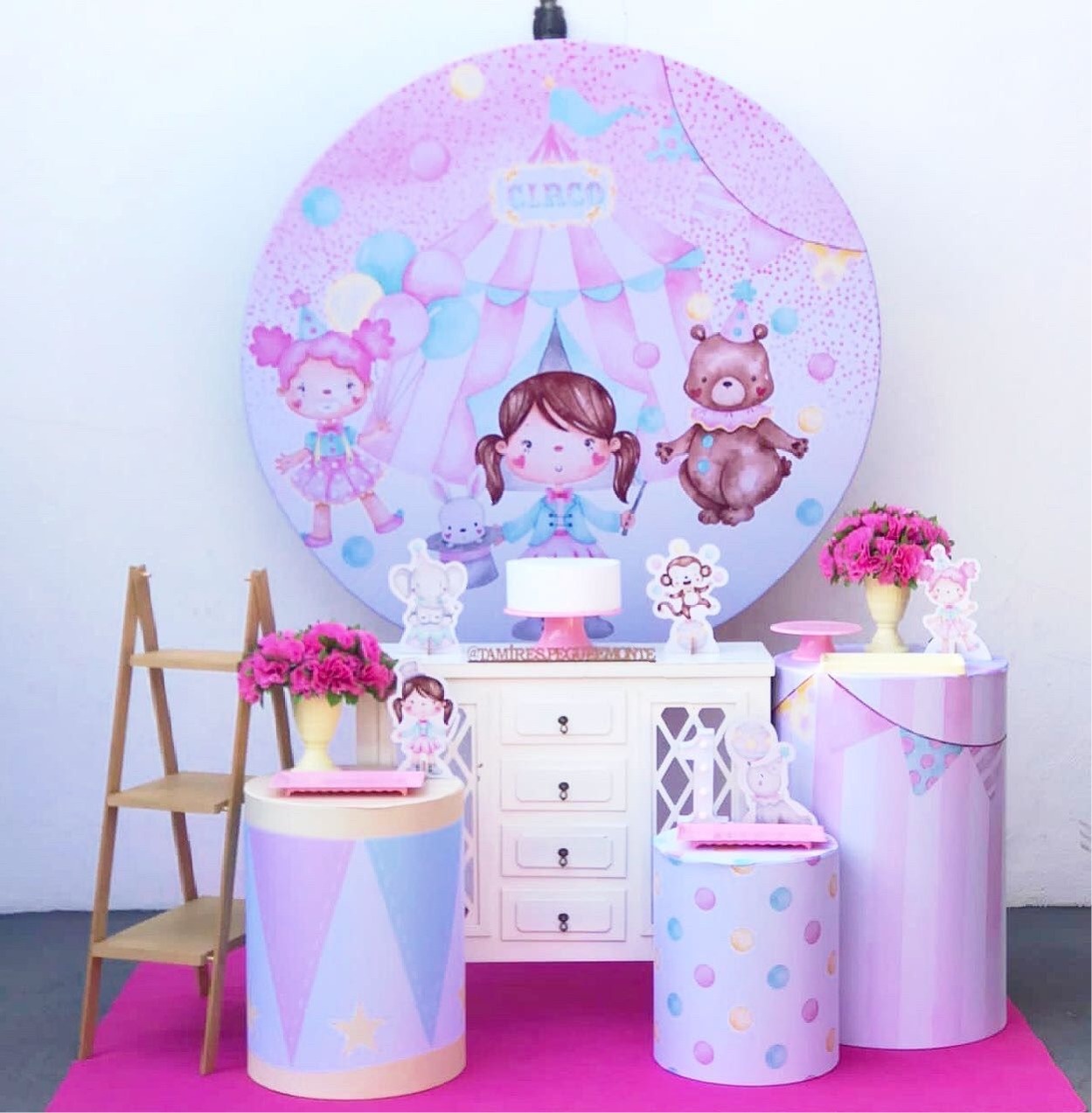 Circo Rosa - Kit 2  - tamirespegueemonte