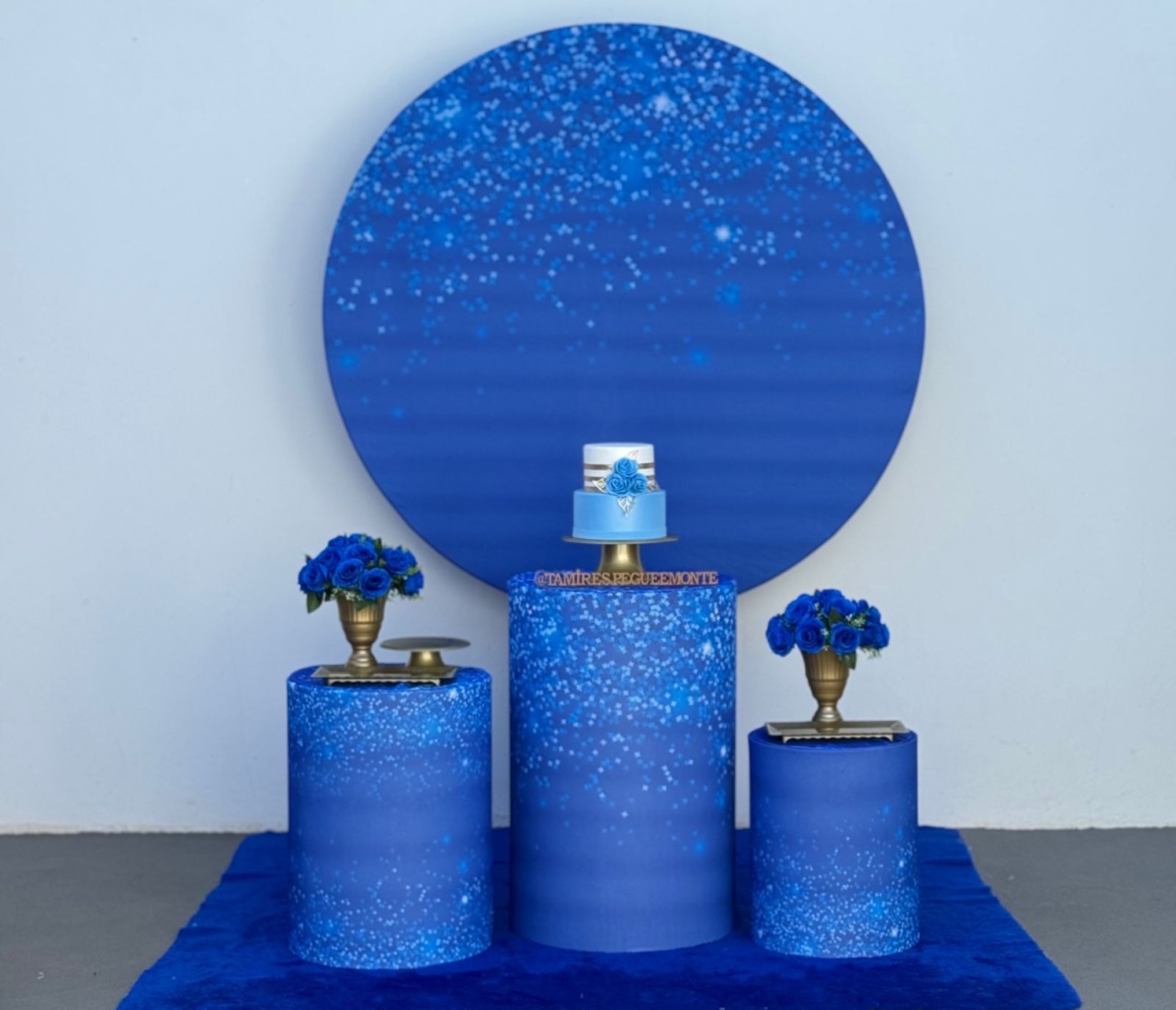  Azul Escuro Glitter - Kit 1 - tamirespegueemonte