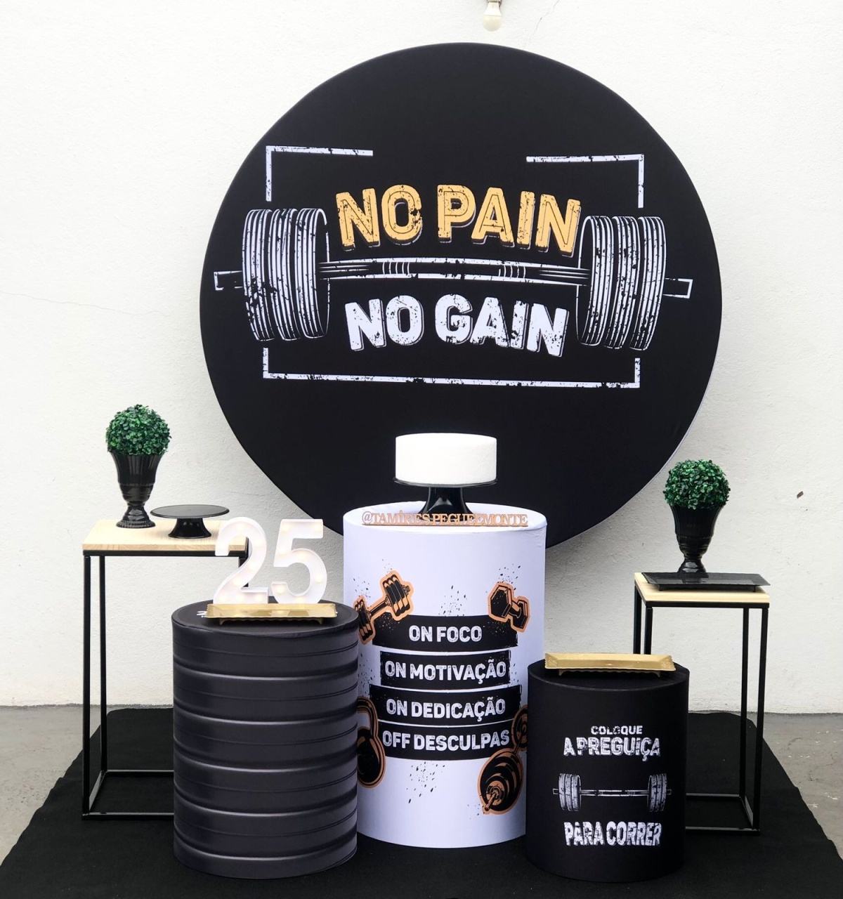 Academia No Pain No Gain - Kit 2 - tamirespegueemonte