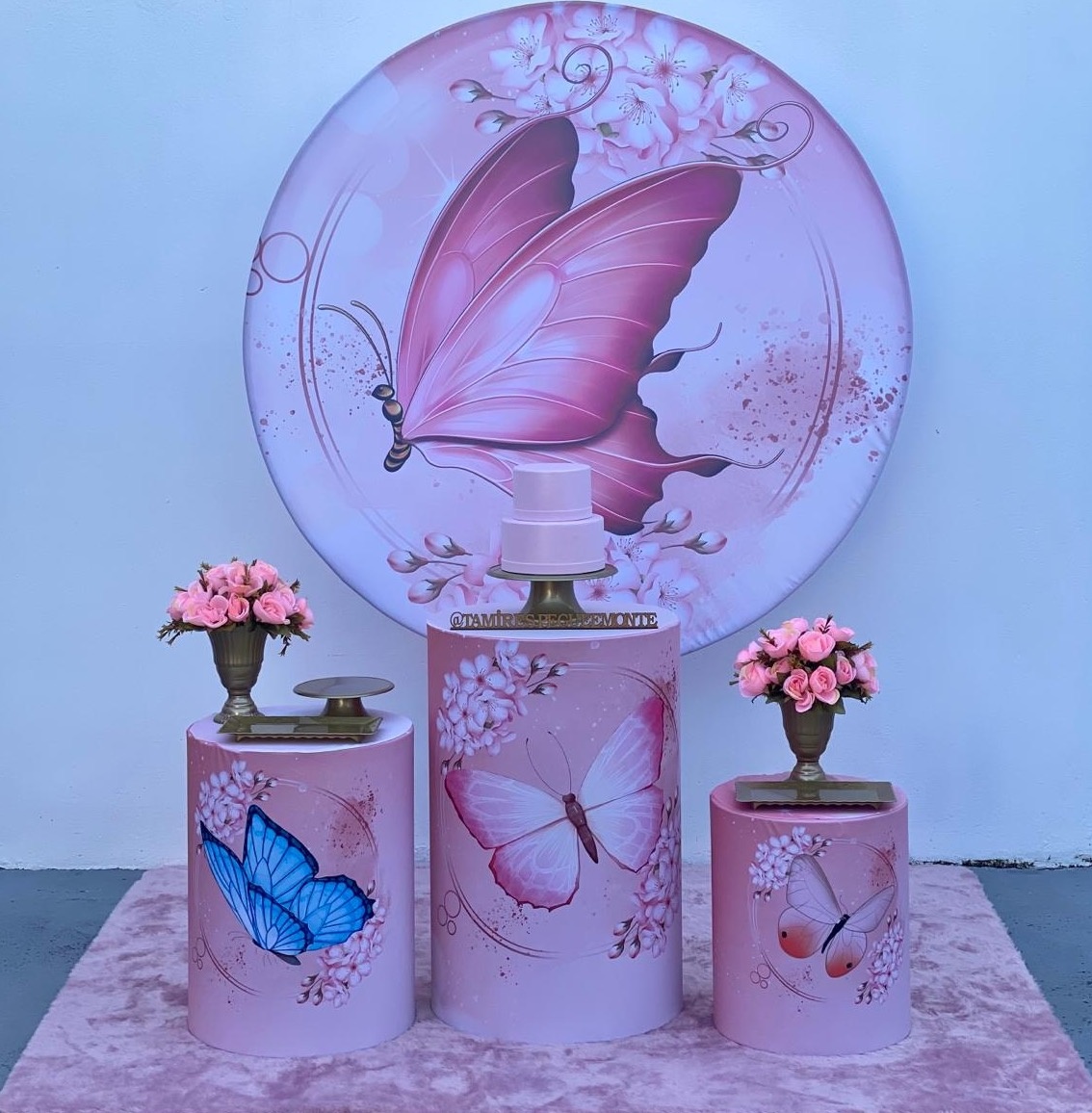 Borboleta Rosa - Kit 1 - tamirespegueemonte