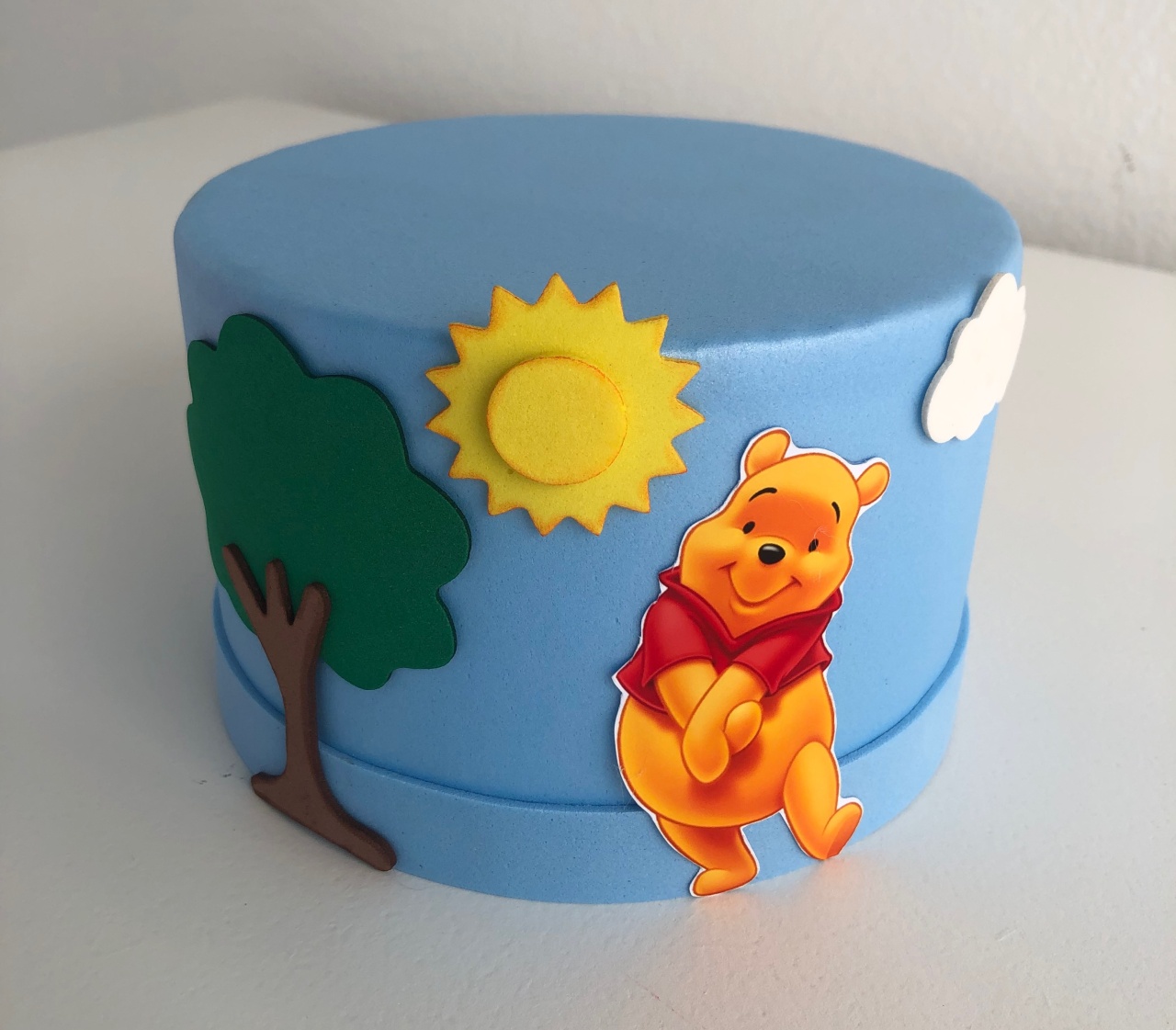 Bolo Fake Mini - Ursinho Pooh - tamirespegueemonte
