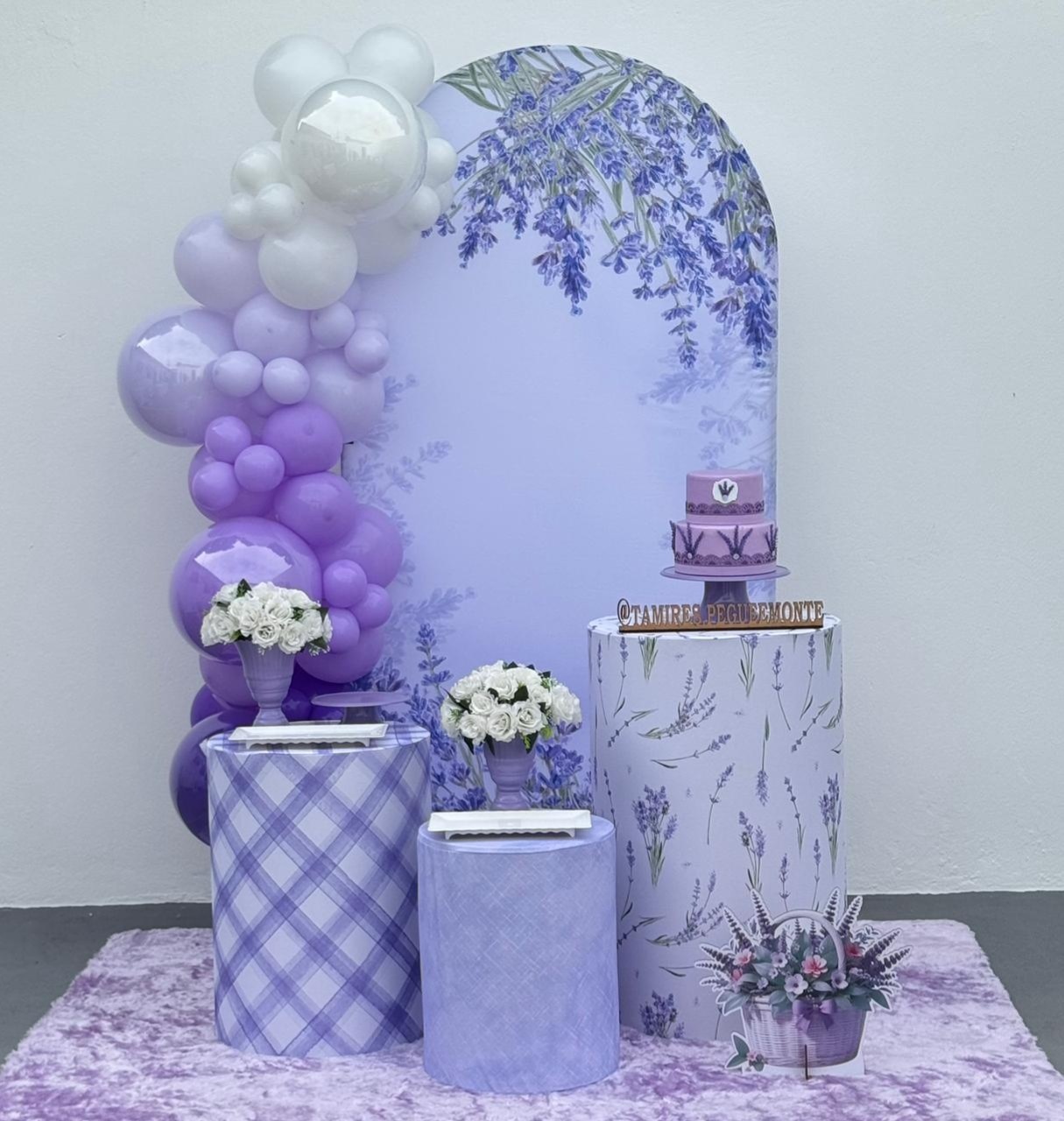 Jardim de Lavanda - Kit 1 + Balões - tamirespegueemonte