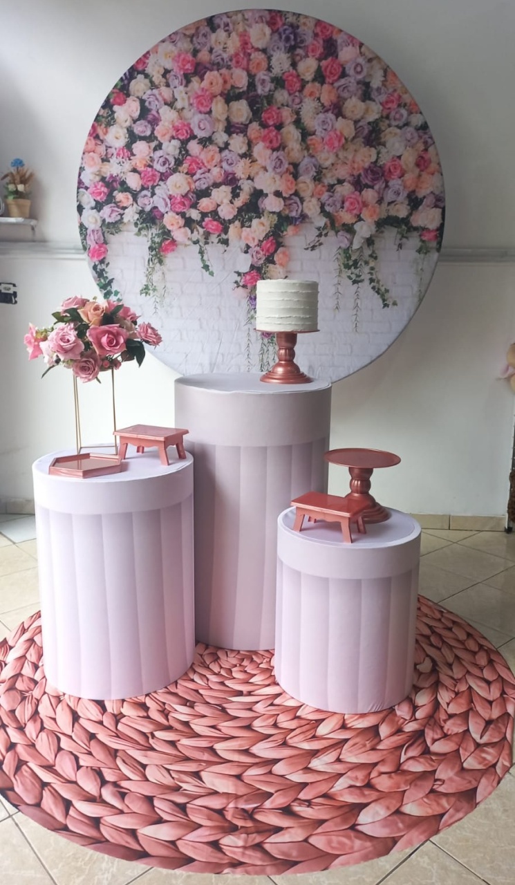 Kit Floral Rosê - Cantinho da Alegria KC