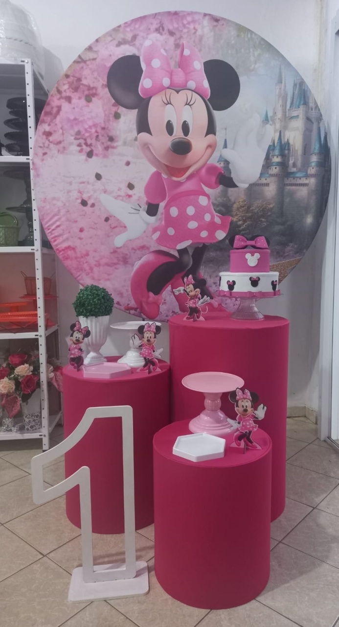 Kit Minnie Rosa  - Cantinho da Alegria KC