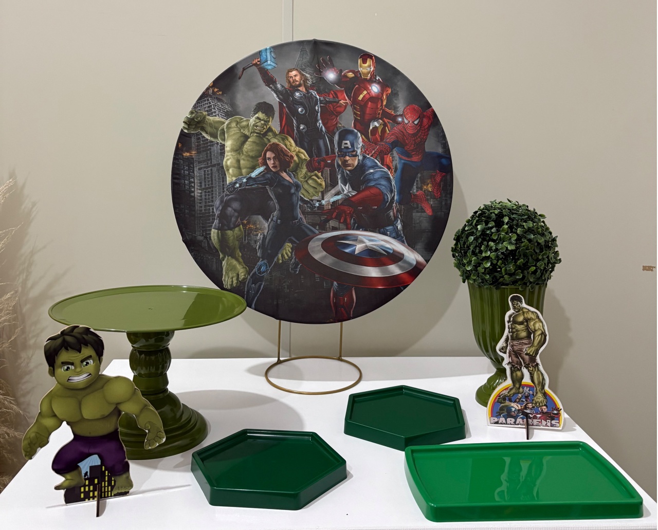 Kit Festa Na Mesa Vingadores - Cantinho da Alegria KC