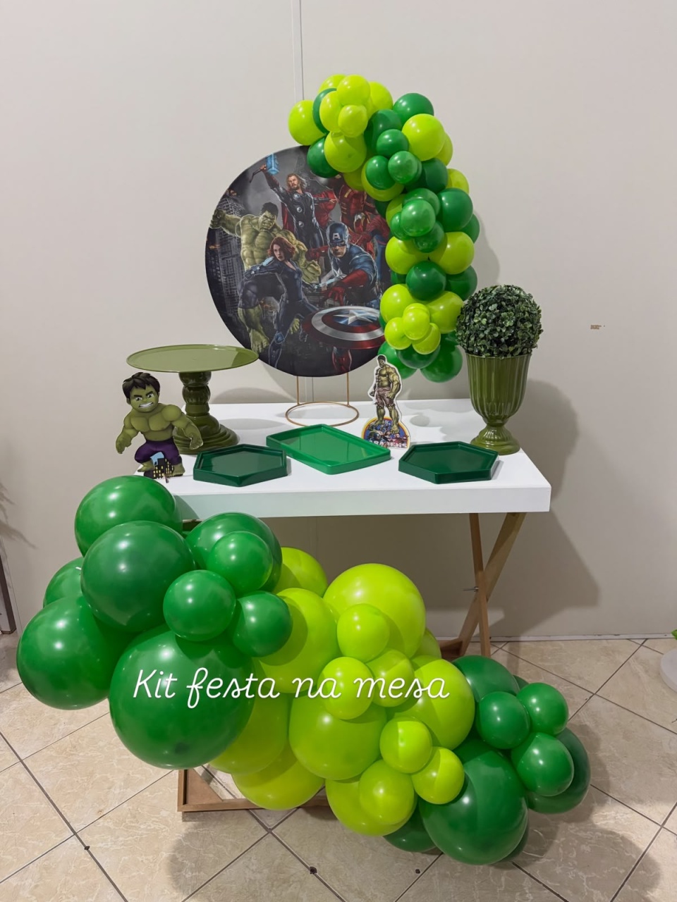 Kit Festa Na Mesa Super Herois Completo - Cantinho da Alegria KC
