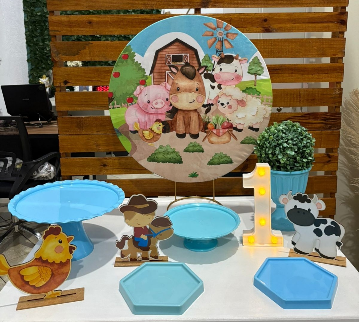 Kit Festa Na Mesa Fazedinha - Cantinho da Alegria KC