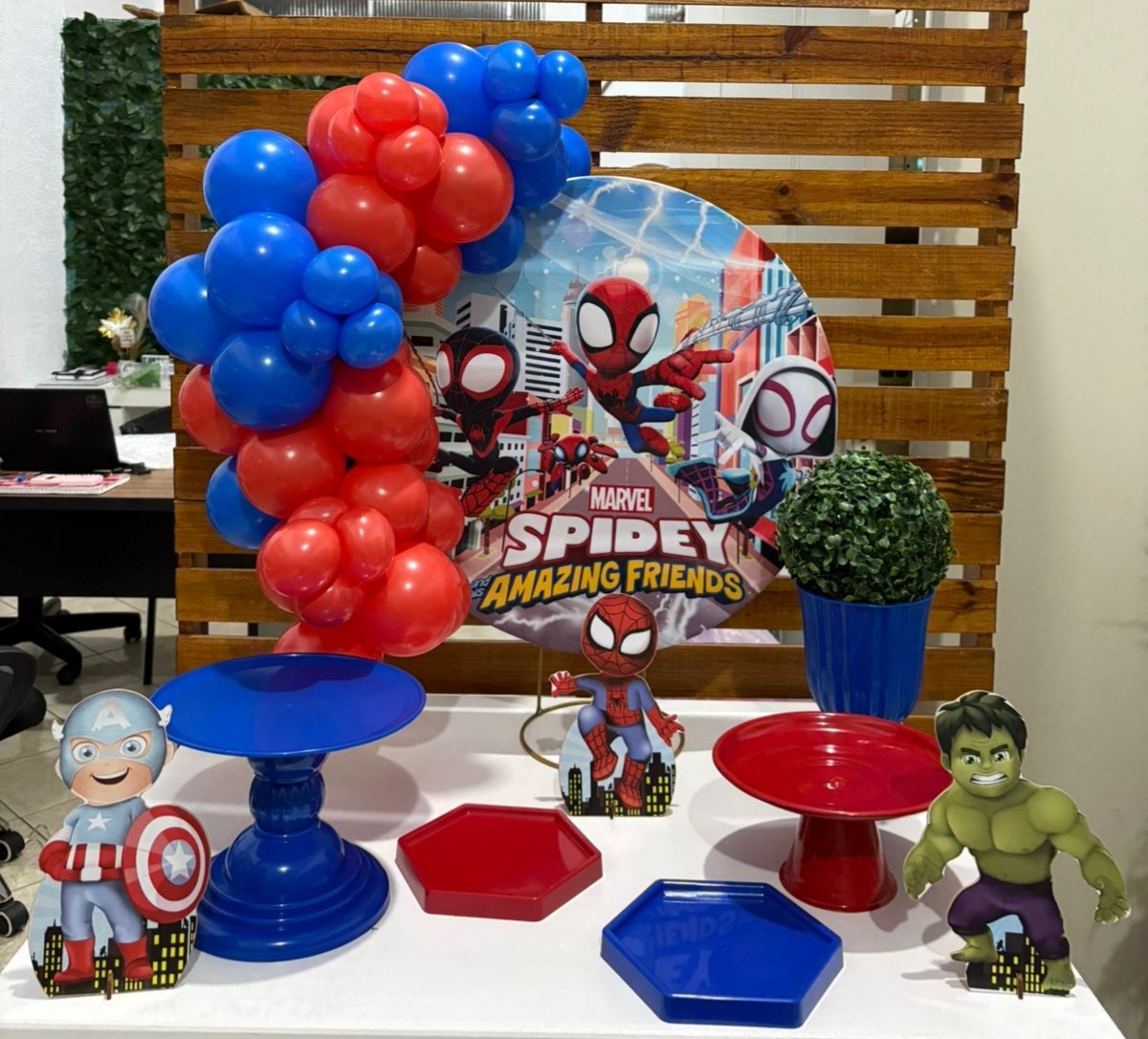 Kit Festa Na Mesa  Spidey (Marvel)  - Cantinho da Alegria KC