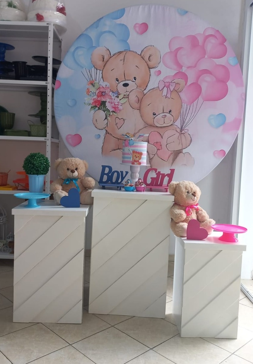 Kit Chá  Revelação Ursinhos - Cantinho da Alegria KC