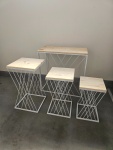Mesa Dobravel Metal Branca Gg Aparador  - imagem 2