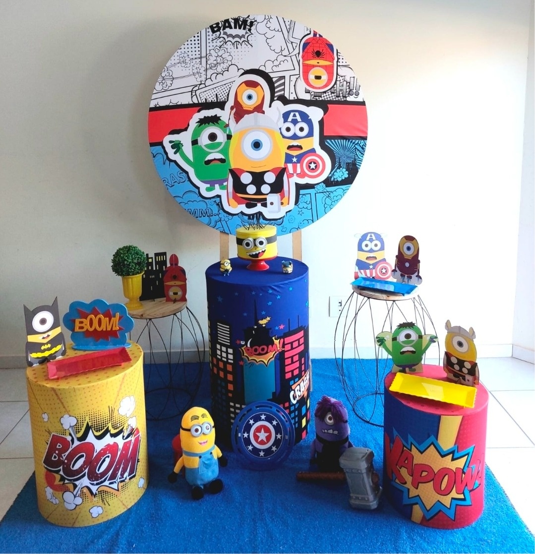 Kit Minnions Heróis  - feste_se_peguemonte