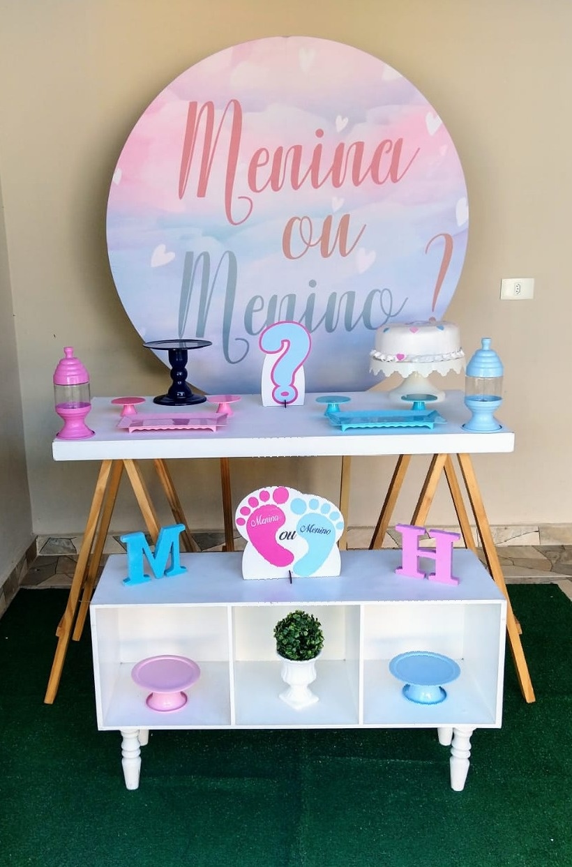 Kit Chá Revelação Menina Ou Menino I - feste_se_peguemonte