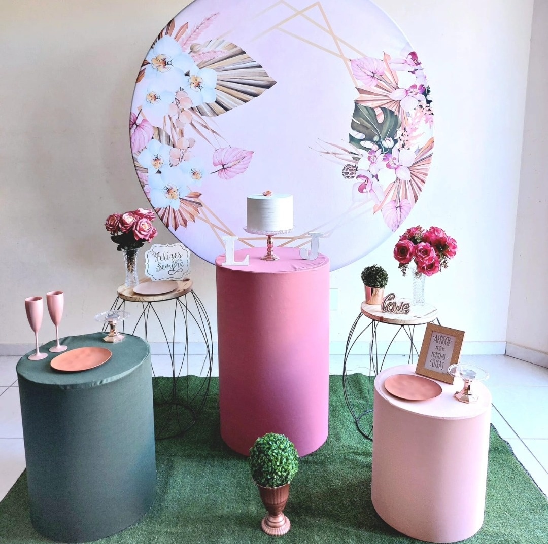 Kit Latania Rosa (Floral) - feste_se_peguemonte