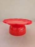 Boleira Flower Vermelho Com Pés 205Mm - imagem 1