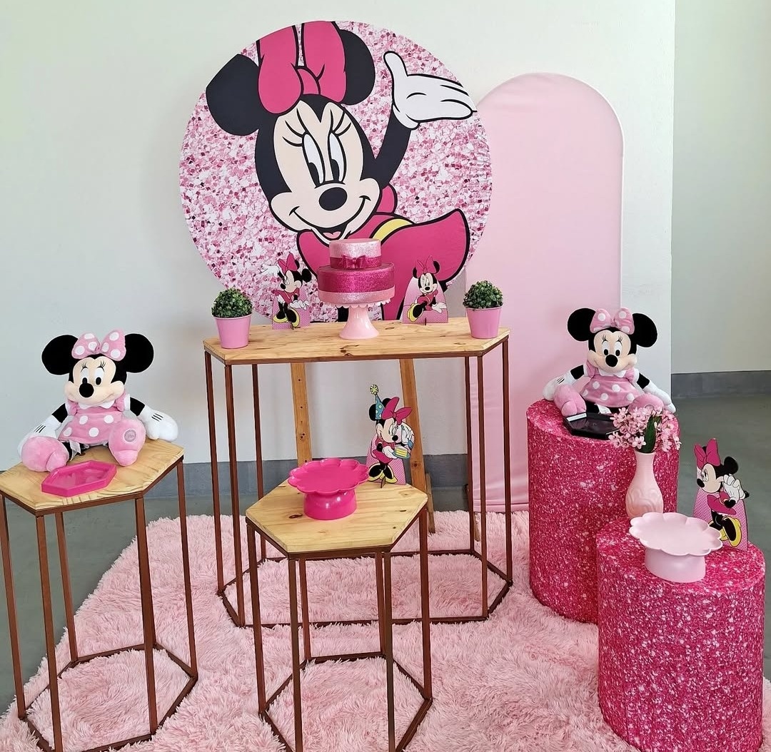 Kit Minnie Rosa (Disney) - feste_se_peguemonte