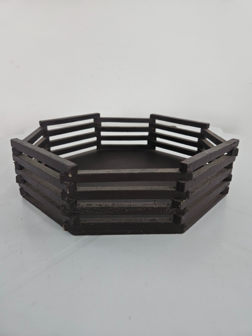 Bandeja Madeira Hexagonal 23X23X6 - feste_se_peguemonte