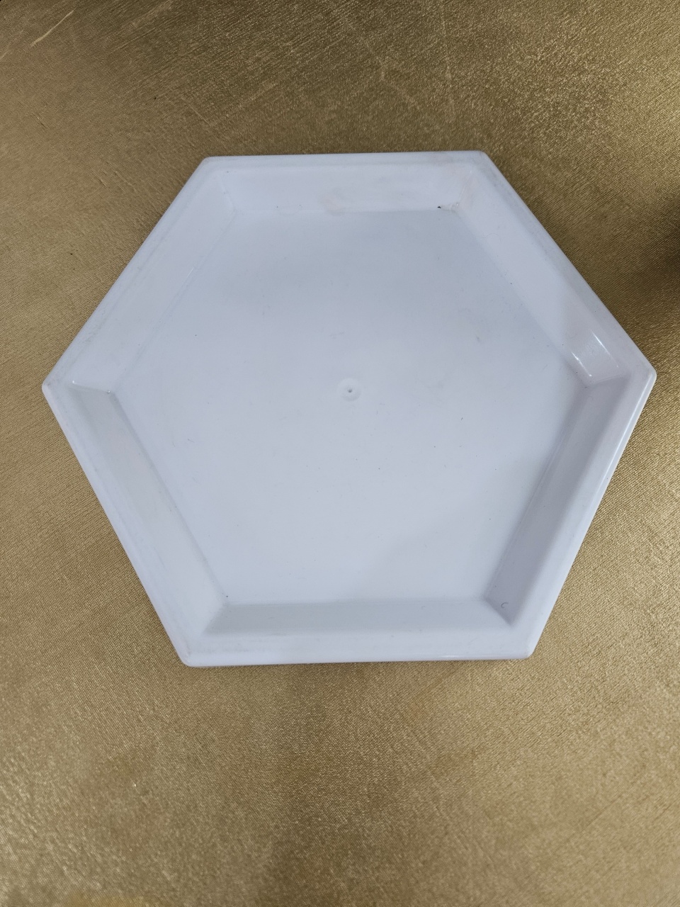 Bandeja Sextavada 16Cm Branca - feste_se_peguemonte