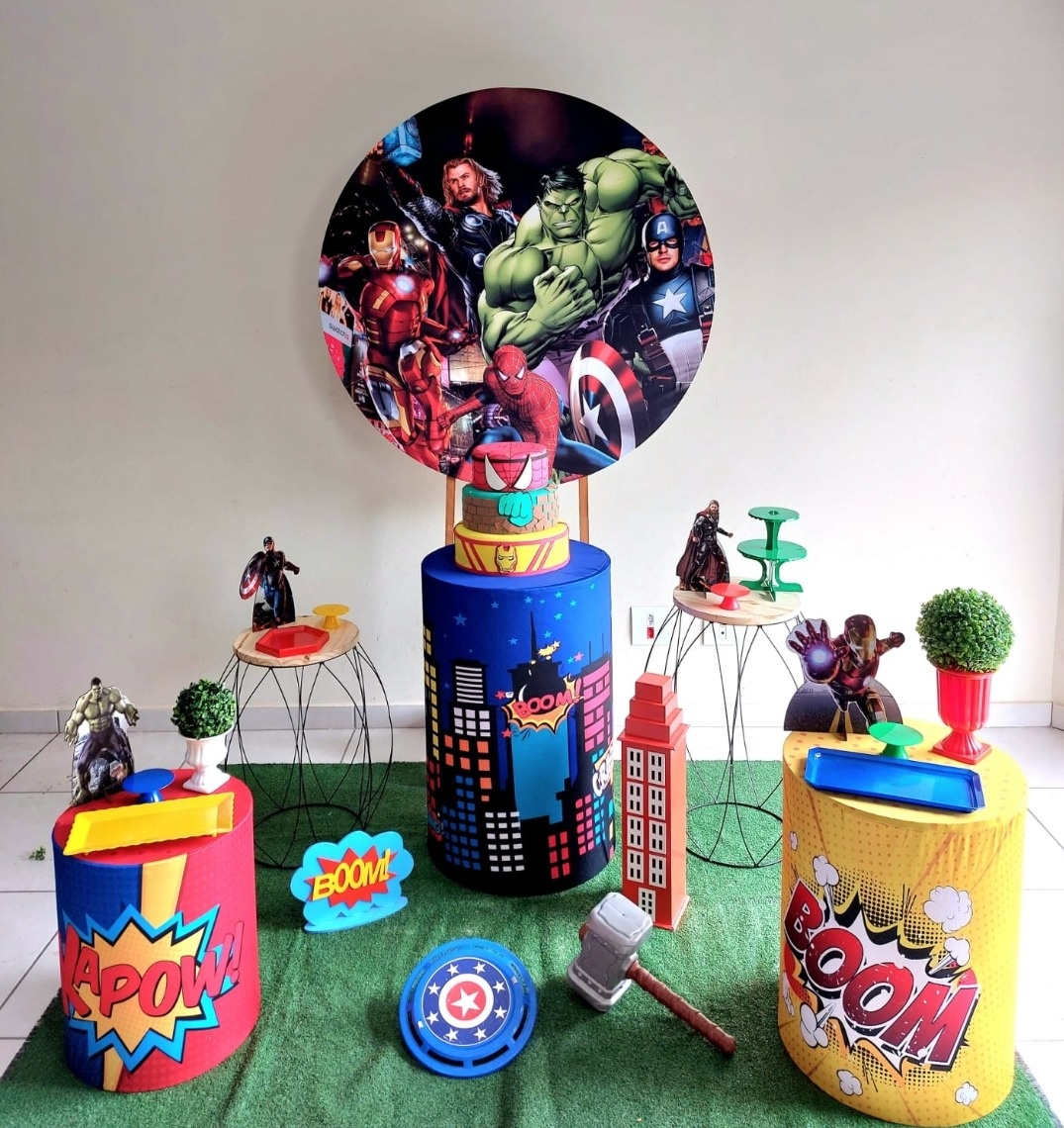 Kit Os Vingadores I (Super Hérois) - feste_se_peguemonte