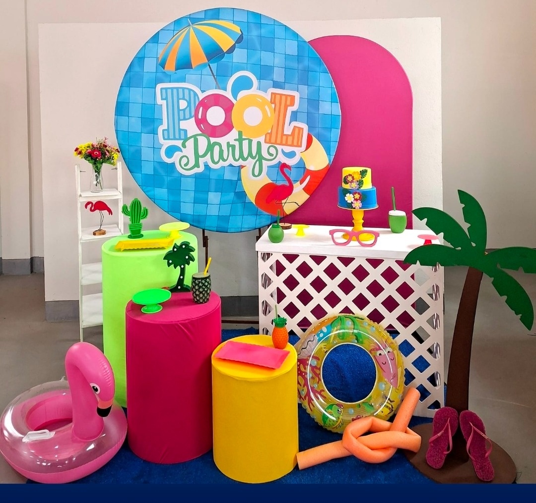 Kit Summer Pool (Férias, Festa Na Piscina, Verão) - feste_se_peguemonte