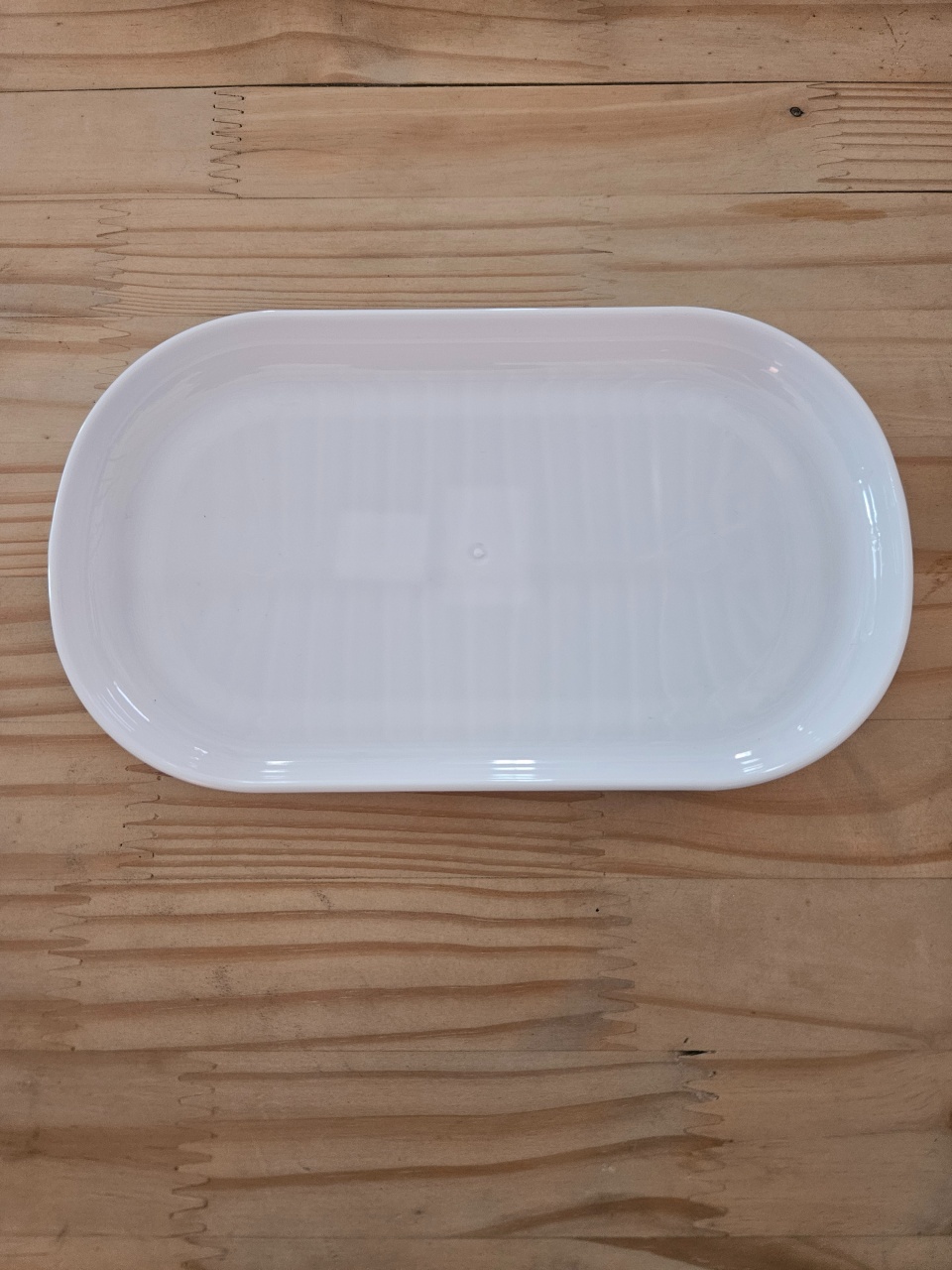 Bandeja Oval 22X13 Branco - feste_se_peguemonte