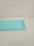 Bandeja 30X16 Borda Reta Azul Claro - imagem 2