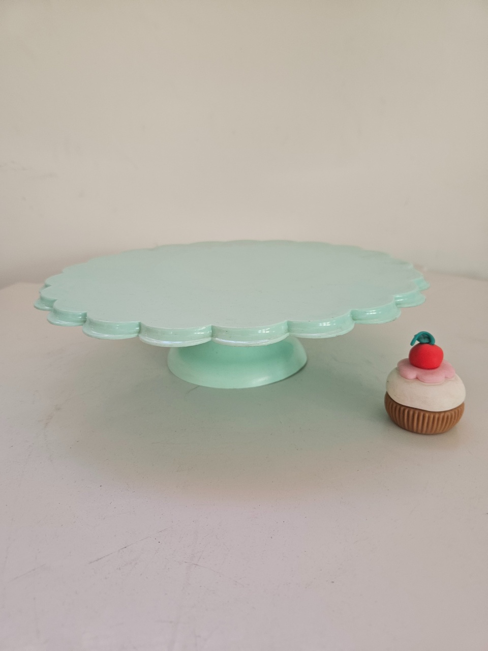Boleira Gb Borda Ondulada 26X7 Verde Água/ Bebê  - feste_se_peguemonte