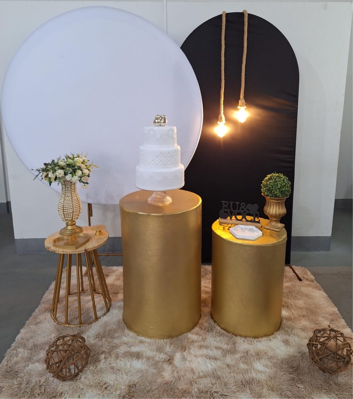 Kit Casamento Preto Dourado - feste_se_peguemonte