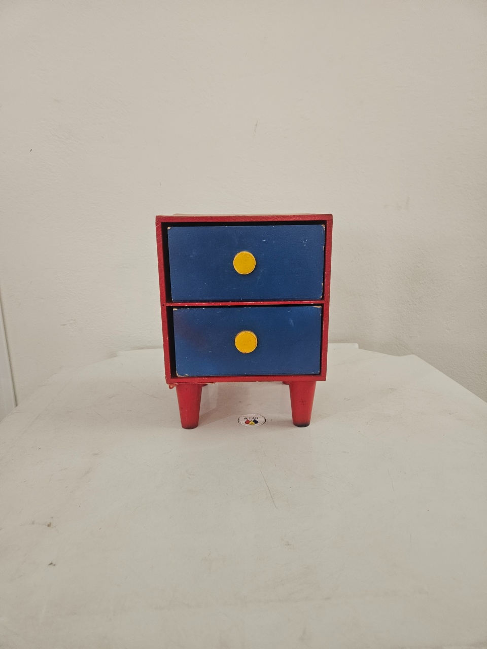 Mini Gaveteiro Vermelho Azul Amarelo  - feste_se_peguemonte