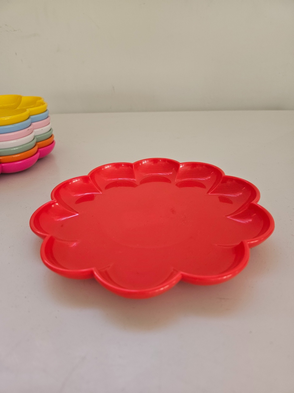 Bandeja Flower 18Cm Vermelho - feste_se_peguemonte
