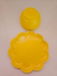 Boleira  Flower Amarelo Com Pés 205Mm - imagem 3