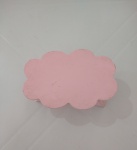 Boleira Madeira Nuvem Rosa 22X15X7 - imagem 1