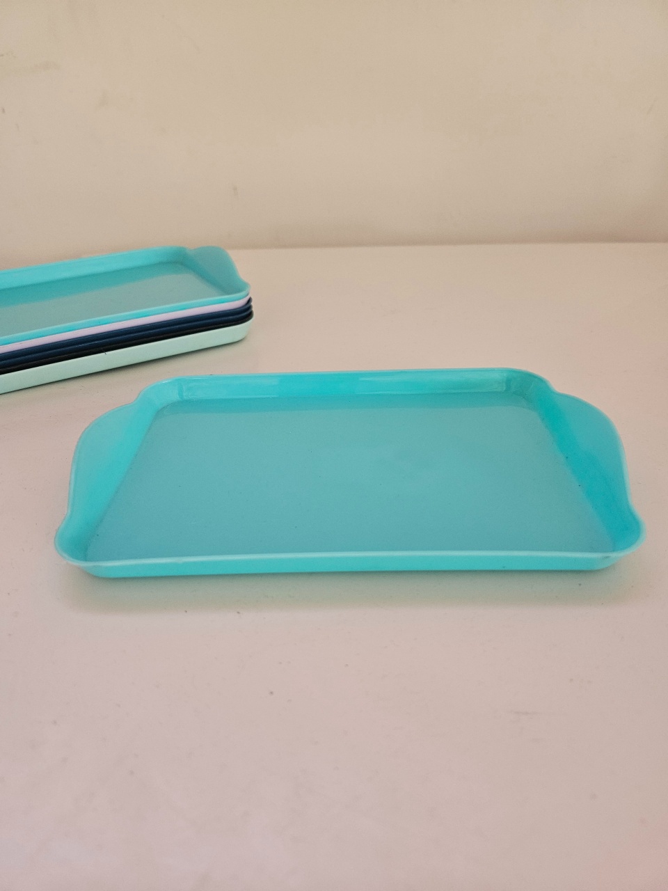 Bandeja P 20X13 Verde Tiffany  - feste_se_peguemonte