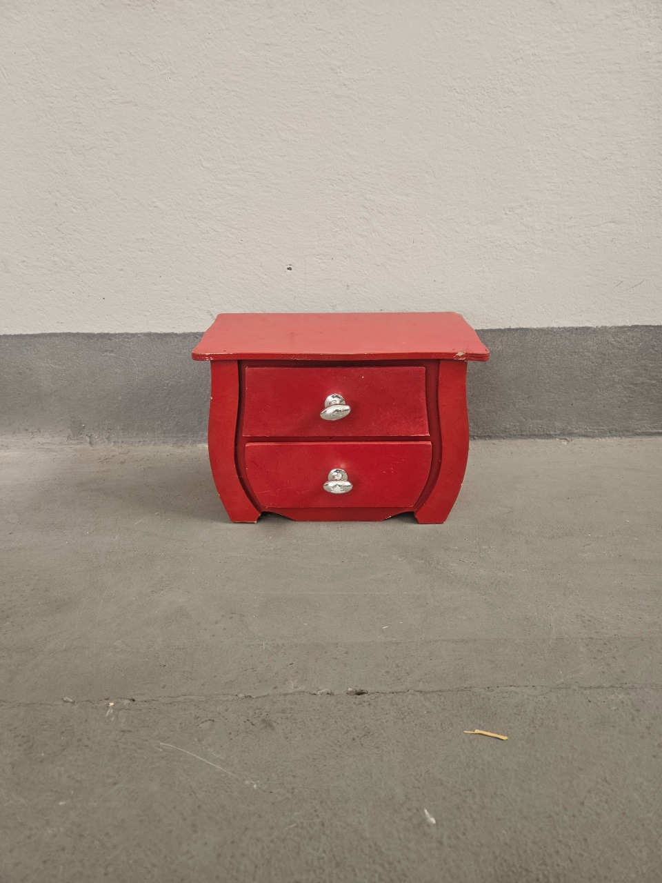 Mini Cômoda Bombê 2 Gavetas Vermelho @  - feste_se_peguemonte
