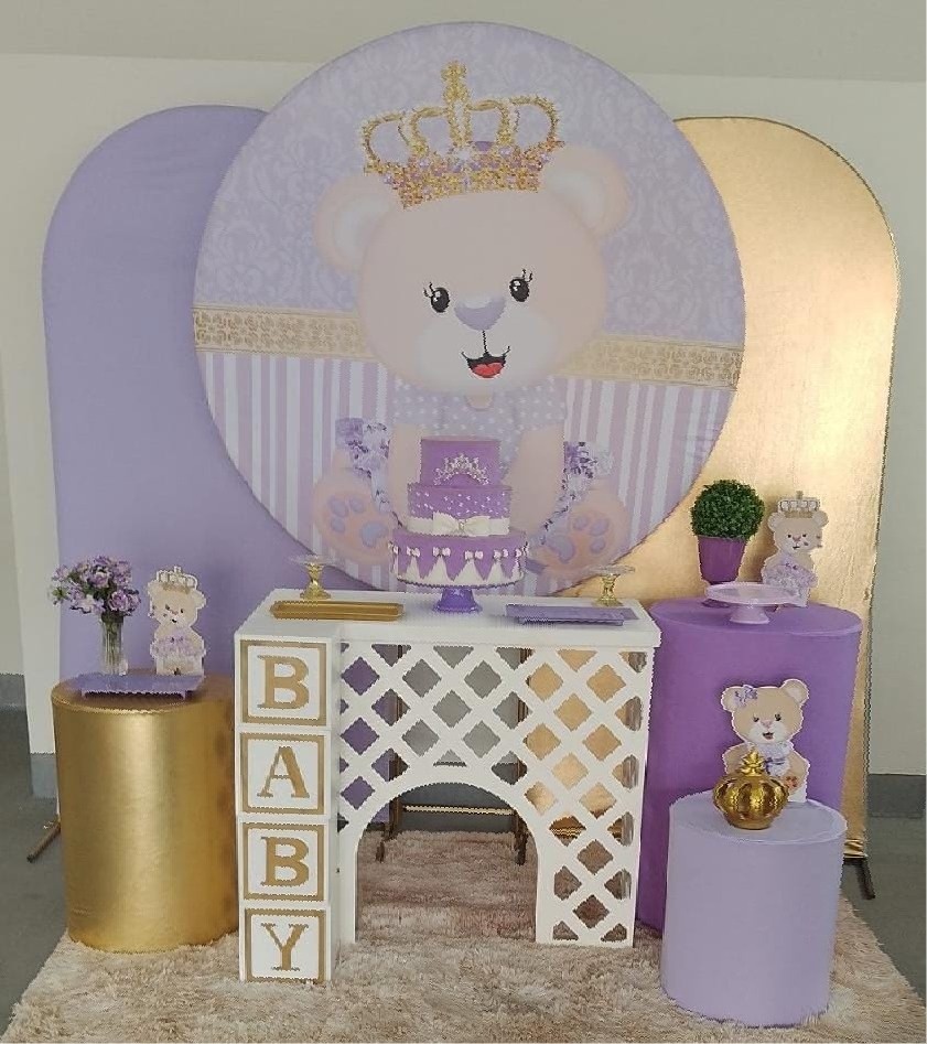 Kit Ursinha Princesa Lilás - feste_se_peguemonte